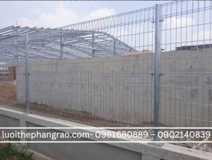 Hàng rào lưới thép gấp tam giá mạ kẽm