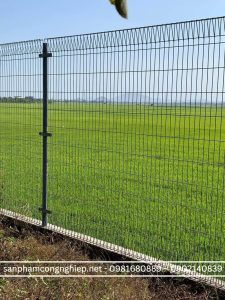 Hàng rào lưới thép hàn gấp tam giác sơn tĩnh điện