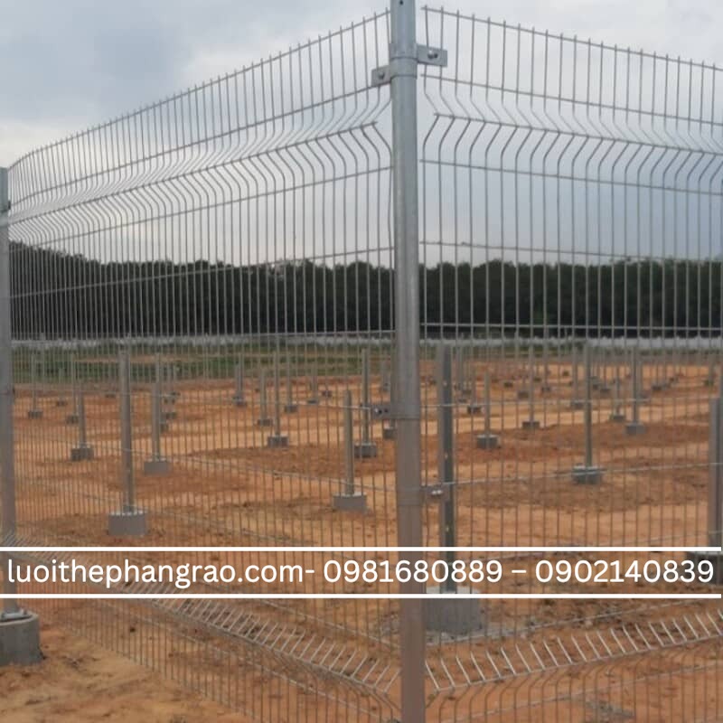 Hàng rào thép hàn chấn sóng mạ kẽm